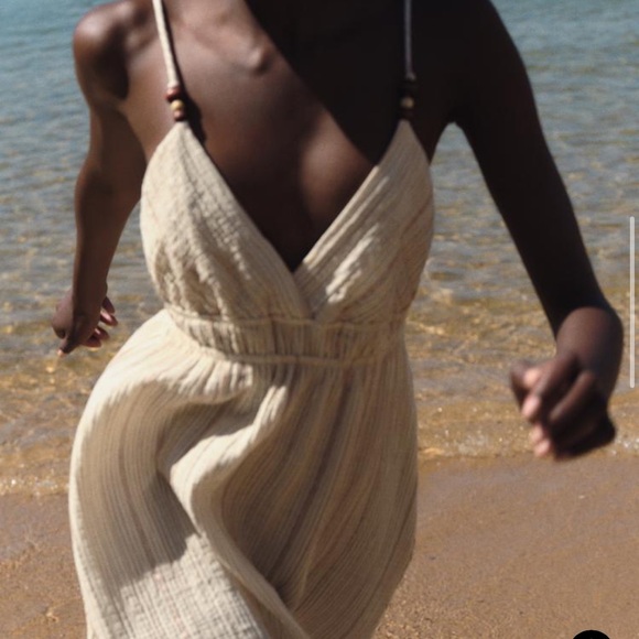 Zara Striped Midi Dress - Picture 3 of 10